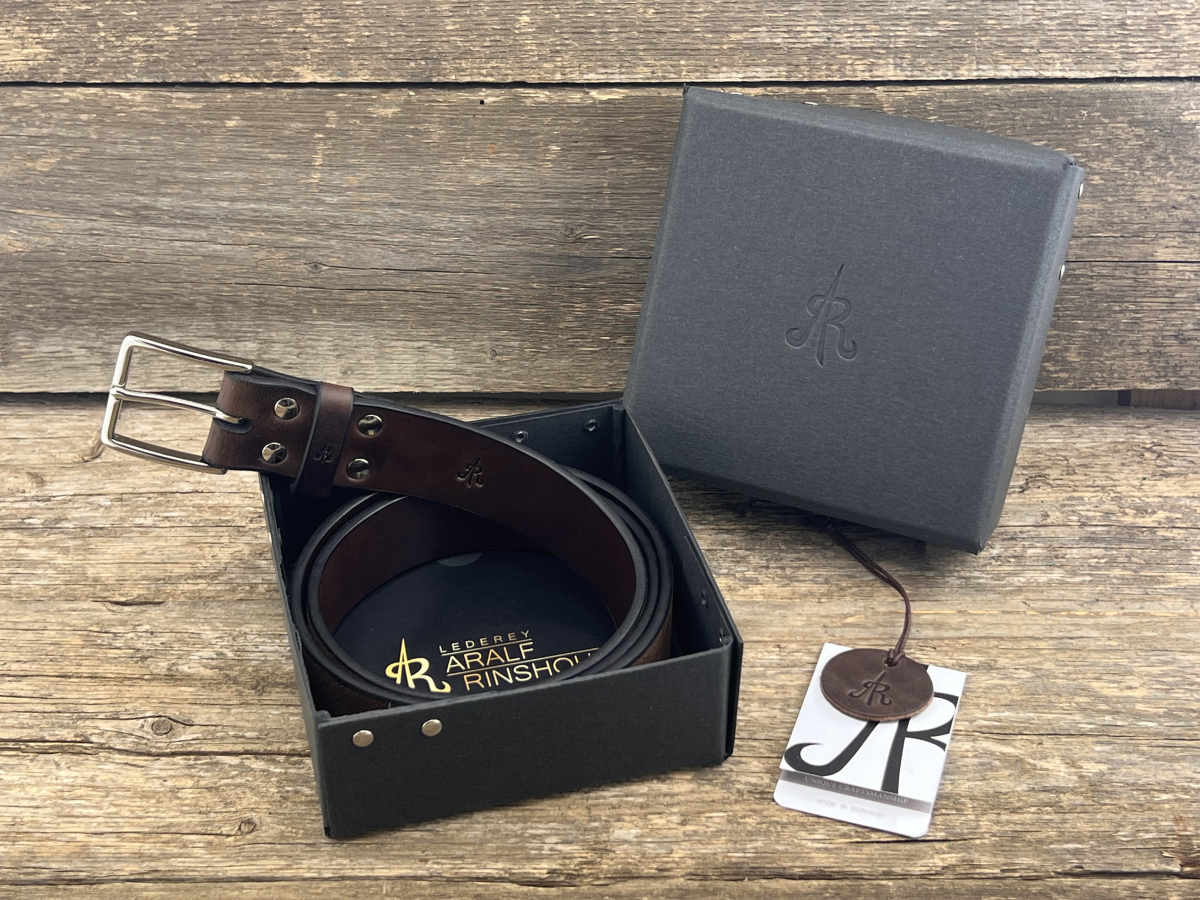 Gürtel mit Halbschließe (Braun)