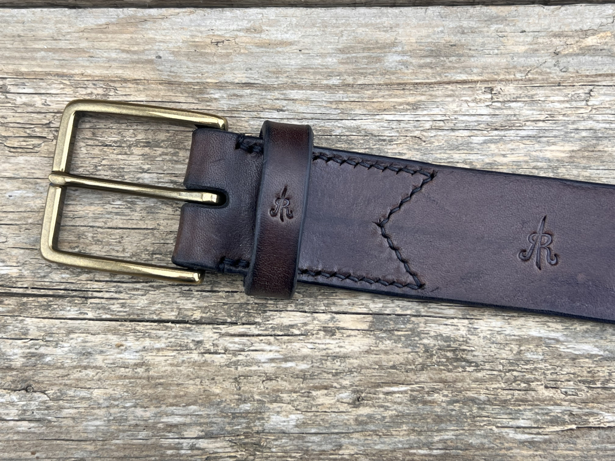 Gürtel mit Halbschließe (Braun)