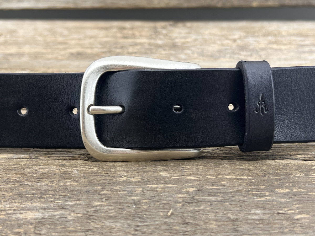 Gürtel mit Halbschließe 35 mm (Schwarz)