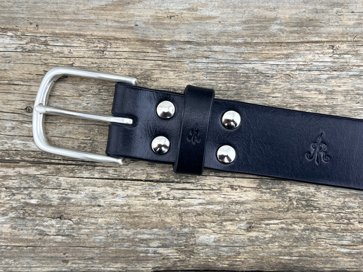 Gürtel mit Halbschließe 35mm (Schwarz)