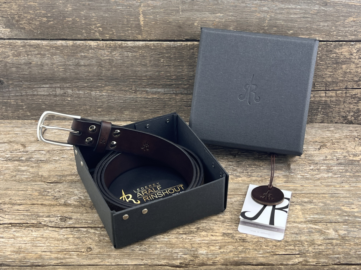 Gürtel mit Halbschließe 35mm (Braun)