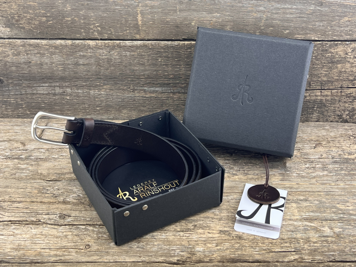 Gürtel mit Halbschließe 35mm (Braun)