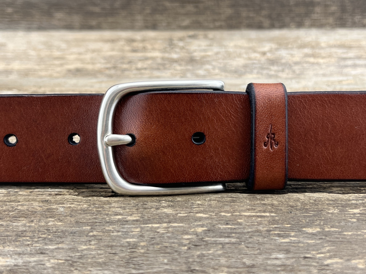 Gürtel mit Halbschließe 35mm (Cognac)