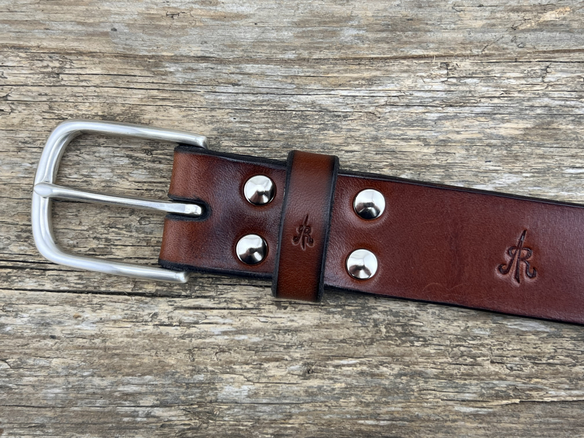 Gürtel mit Halbschließe 35mm (Cognac)