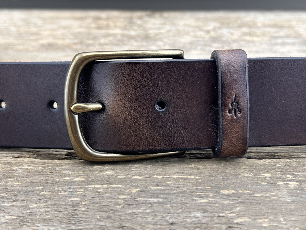Belt with half clasp (brown)