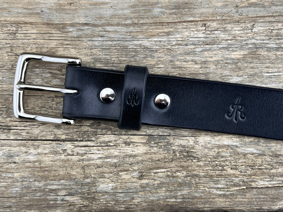 Gürtel mit Halbschließe 30 mm (Schwarz)