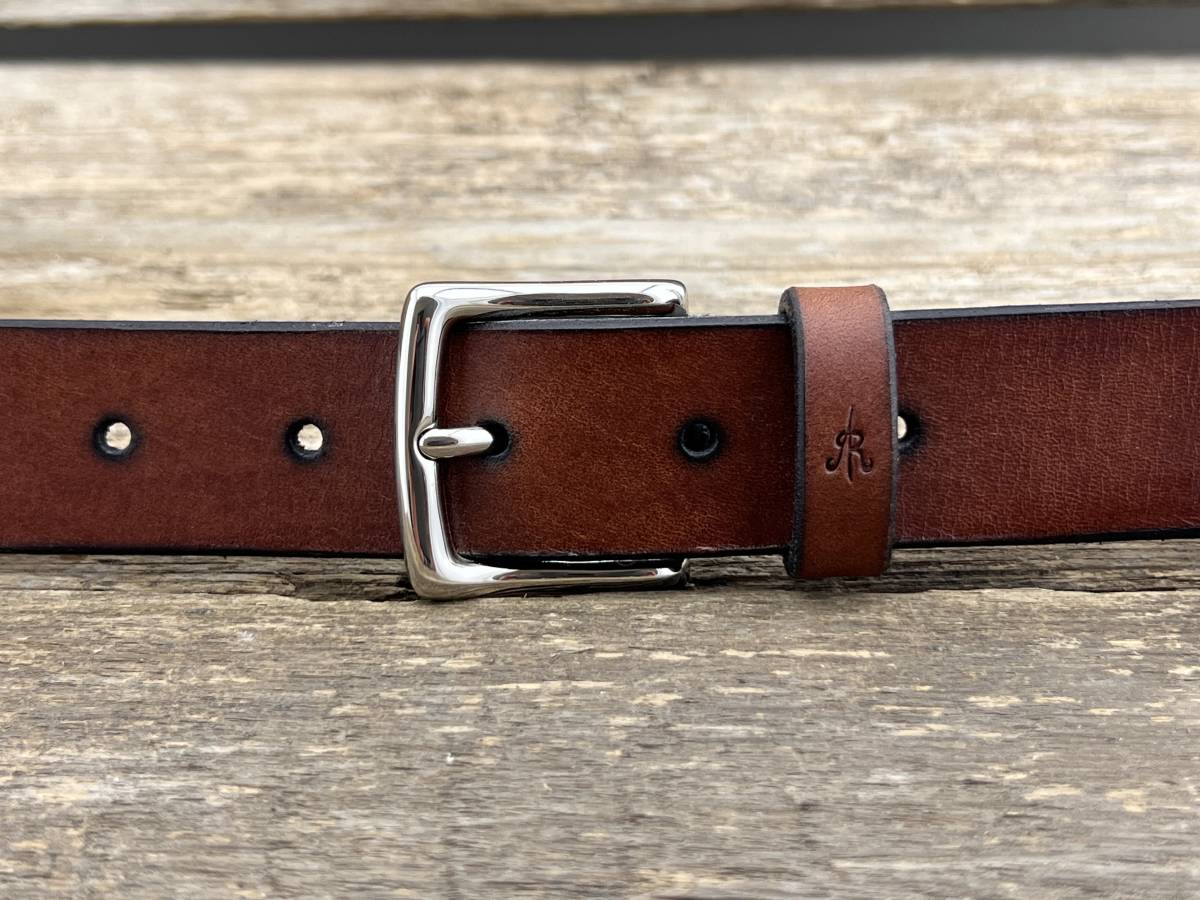 Gürtel mit Halbschließe 30 mm (Cognac)