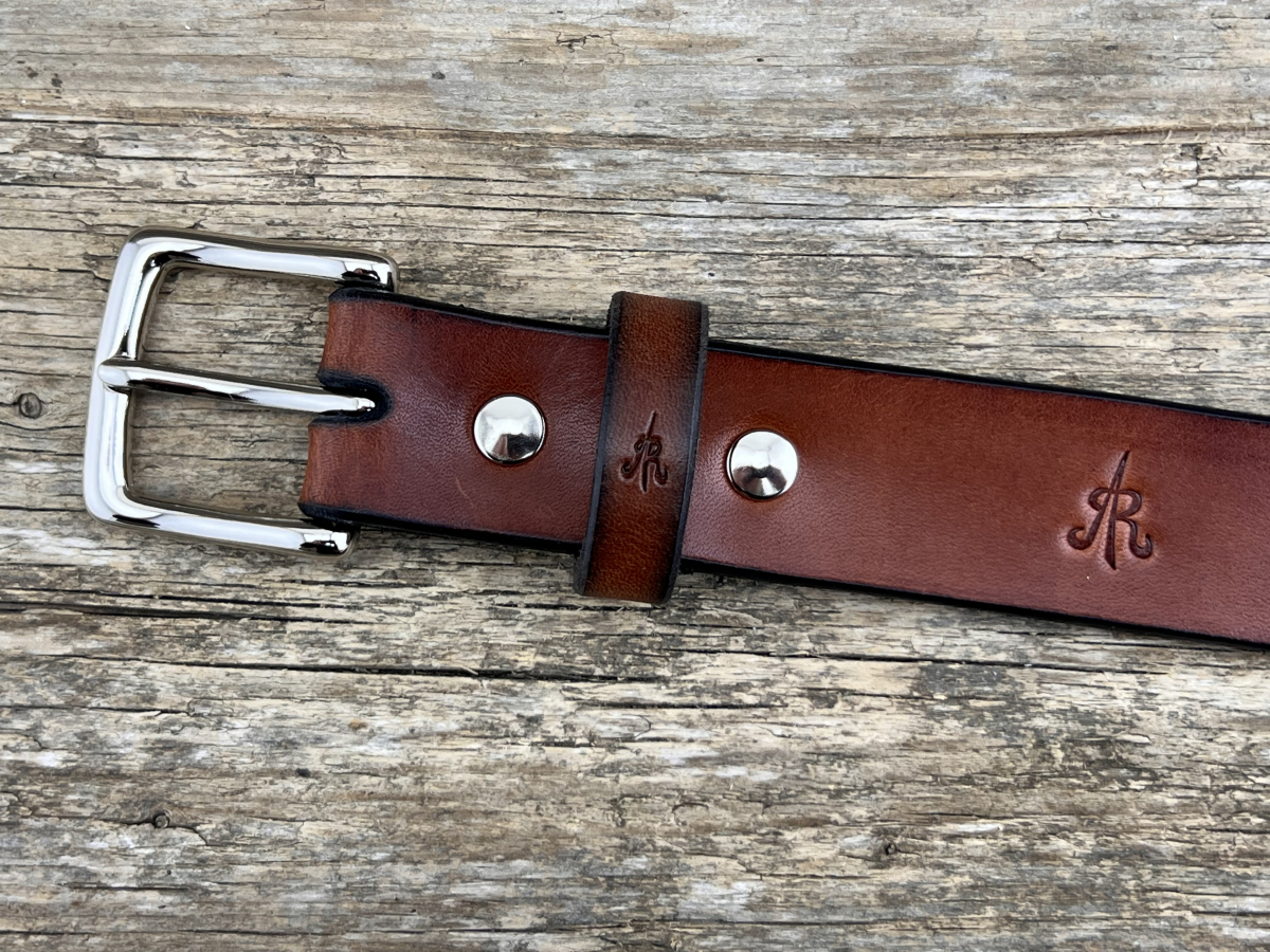 Gürtel mit Halbschließe 30 mm (Cognac)