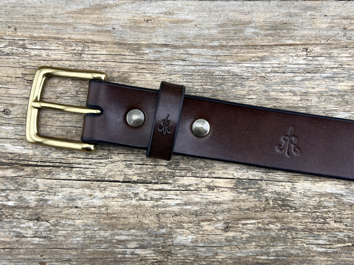 Gürtel mit Halbschließe 30 mm (Braun)