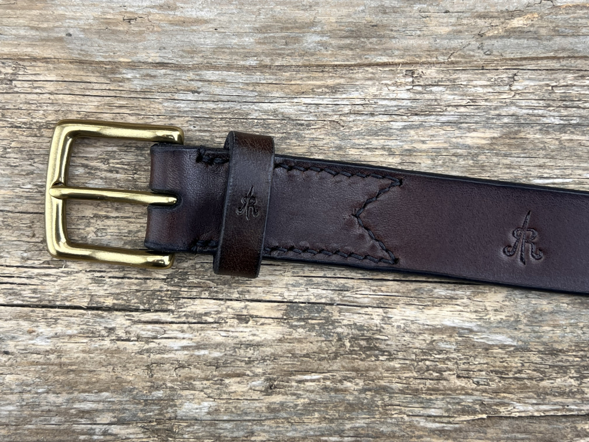 Gürtel mit Halbschließe 30 mm (Braun)