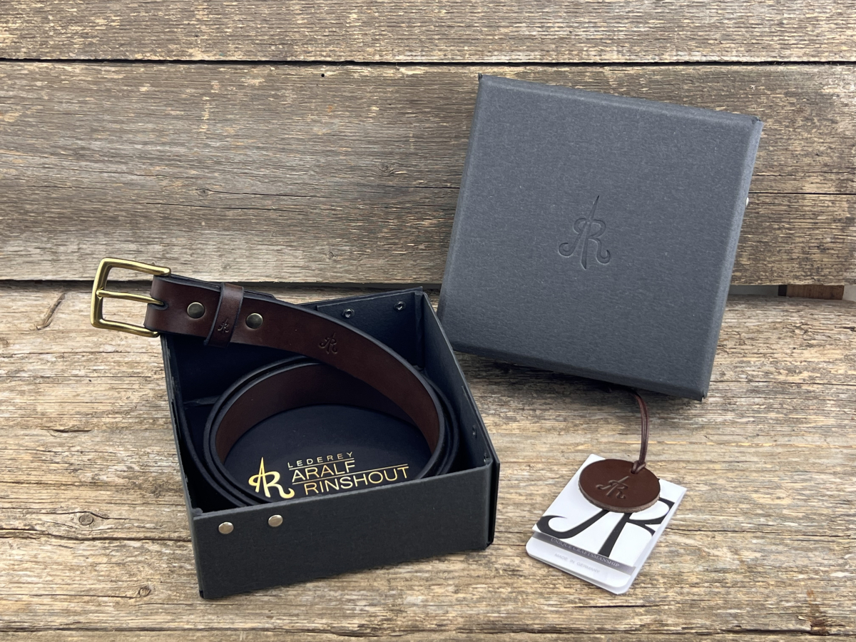 Gürtel mit Halbschließe 30 mm (Braun)