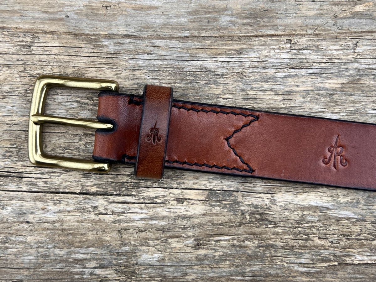 Gürtel mit Halbschließe 30 mm (Cognac)