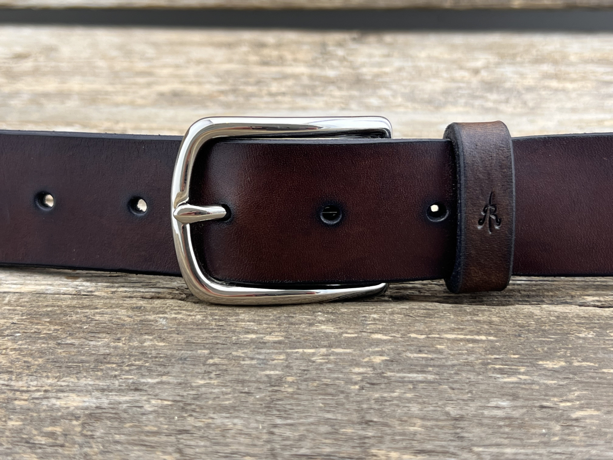 Gürtel mit Halbschließe 35 mm (Braun)