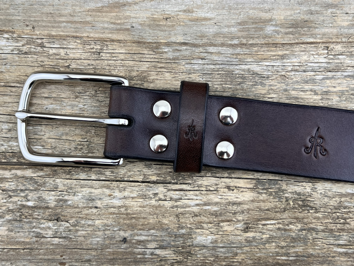 Gürtel mit Halbschließe 35 mm (Braun)