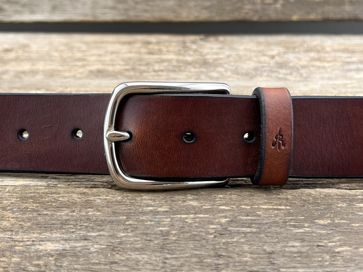 Gürtel mit Halbschließe 35 mm (Cognac)