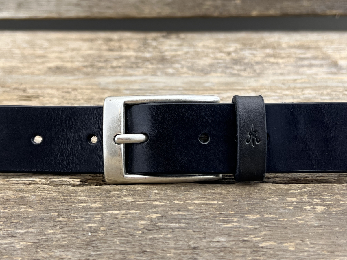 Gürtel mit Halbschließe 30 mm (Schwarz)