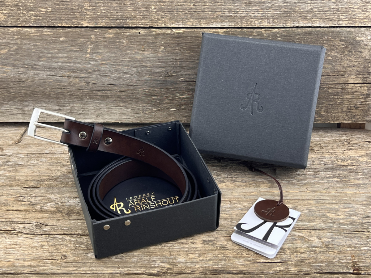 Gürtel mit Halbschließe 30 mm (Braun)