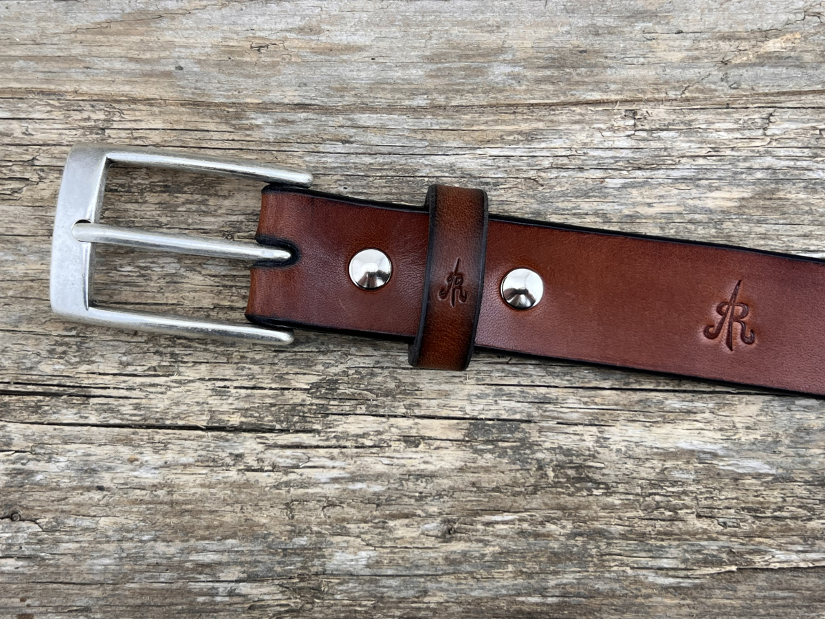 Gürtel mit Halbschließe 30 mm (Cognac)