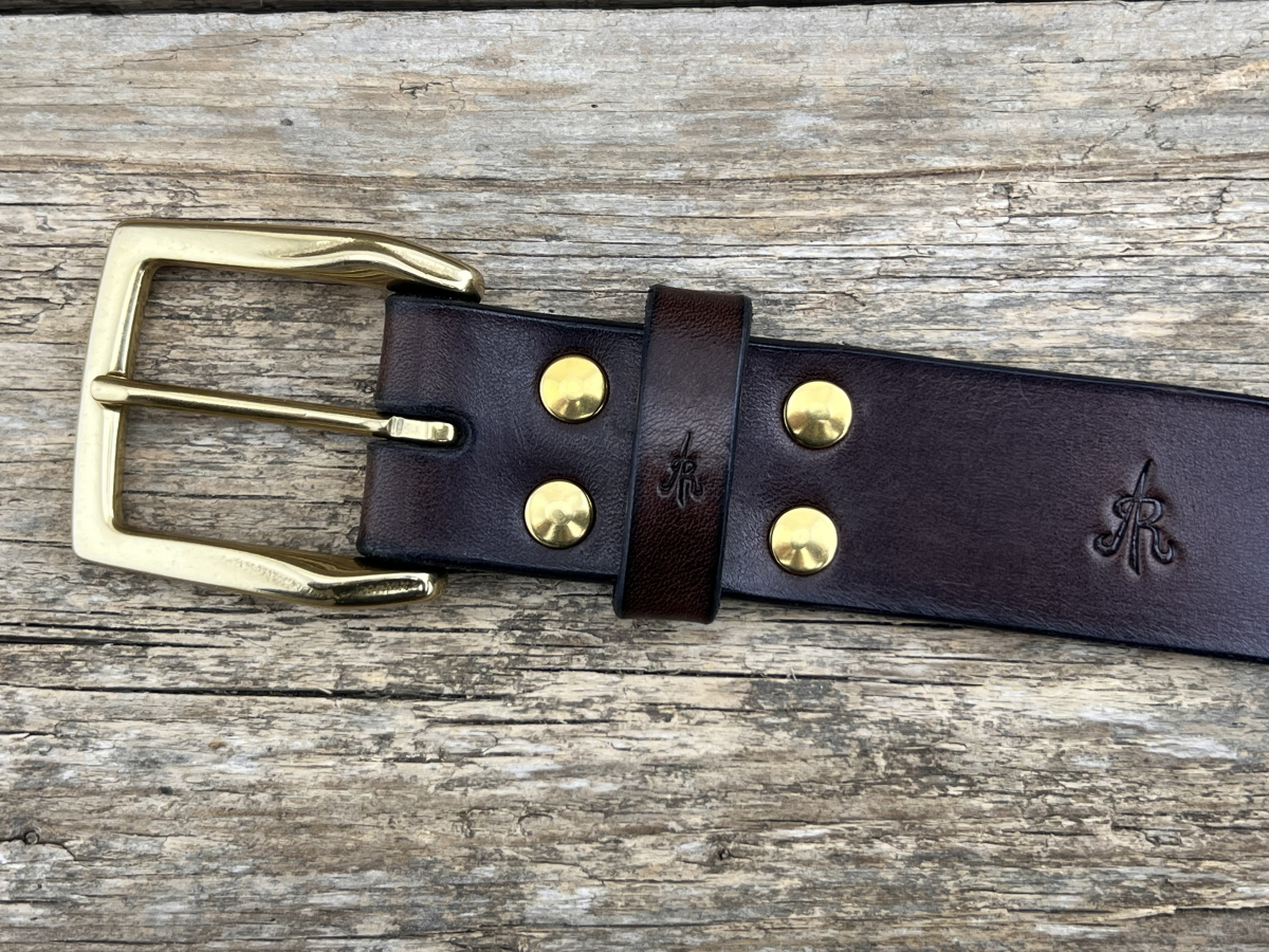 Gürtel mit Halbschließe 35 mm (Braun)