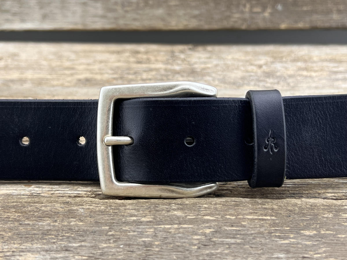 Gürtel mit Halbschließe 35 mm (Schwarz)