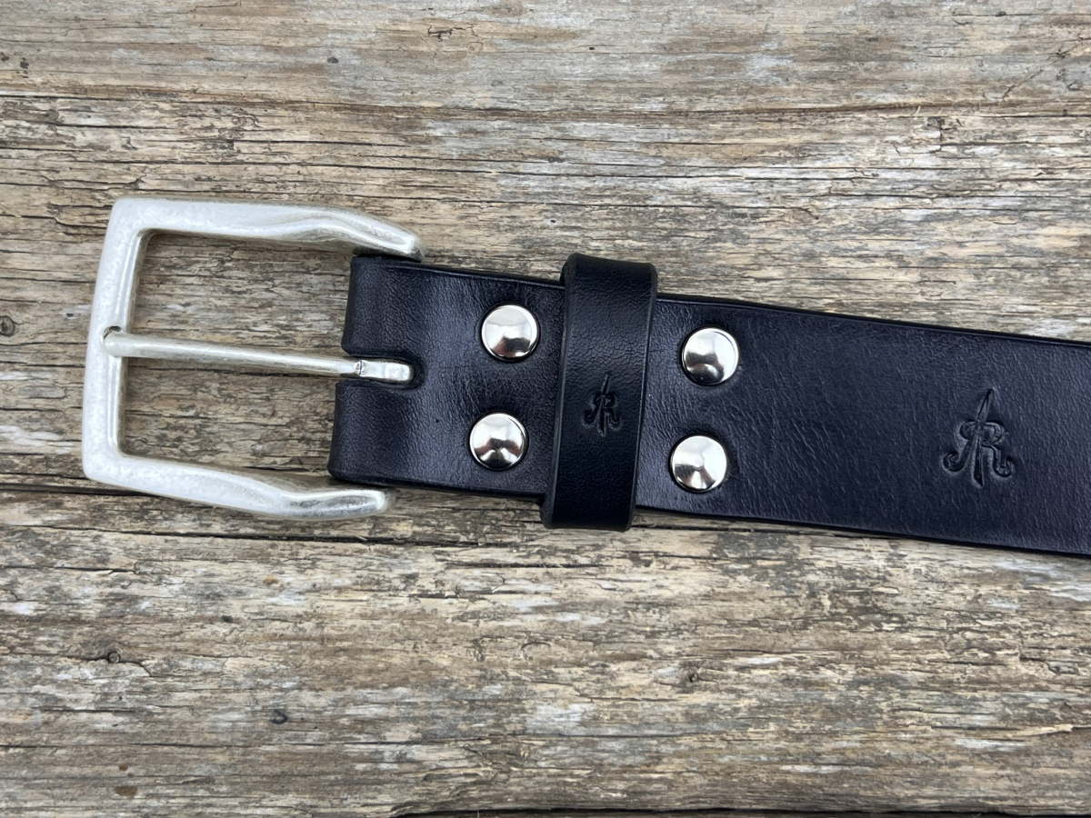 Gürtel mit Halbschließe 35 mm (Schwarz)