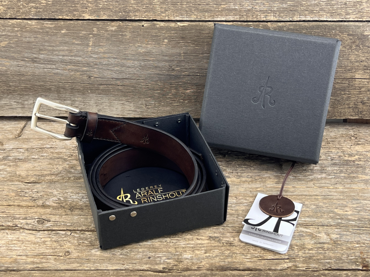 Gürtel mit Halbschließe 35 mm (Braun)