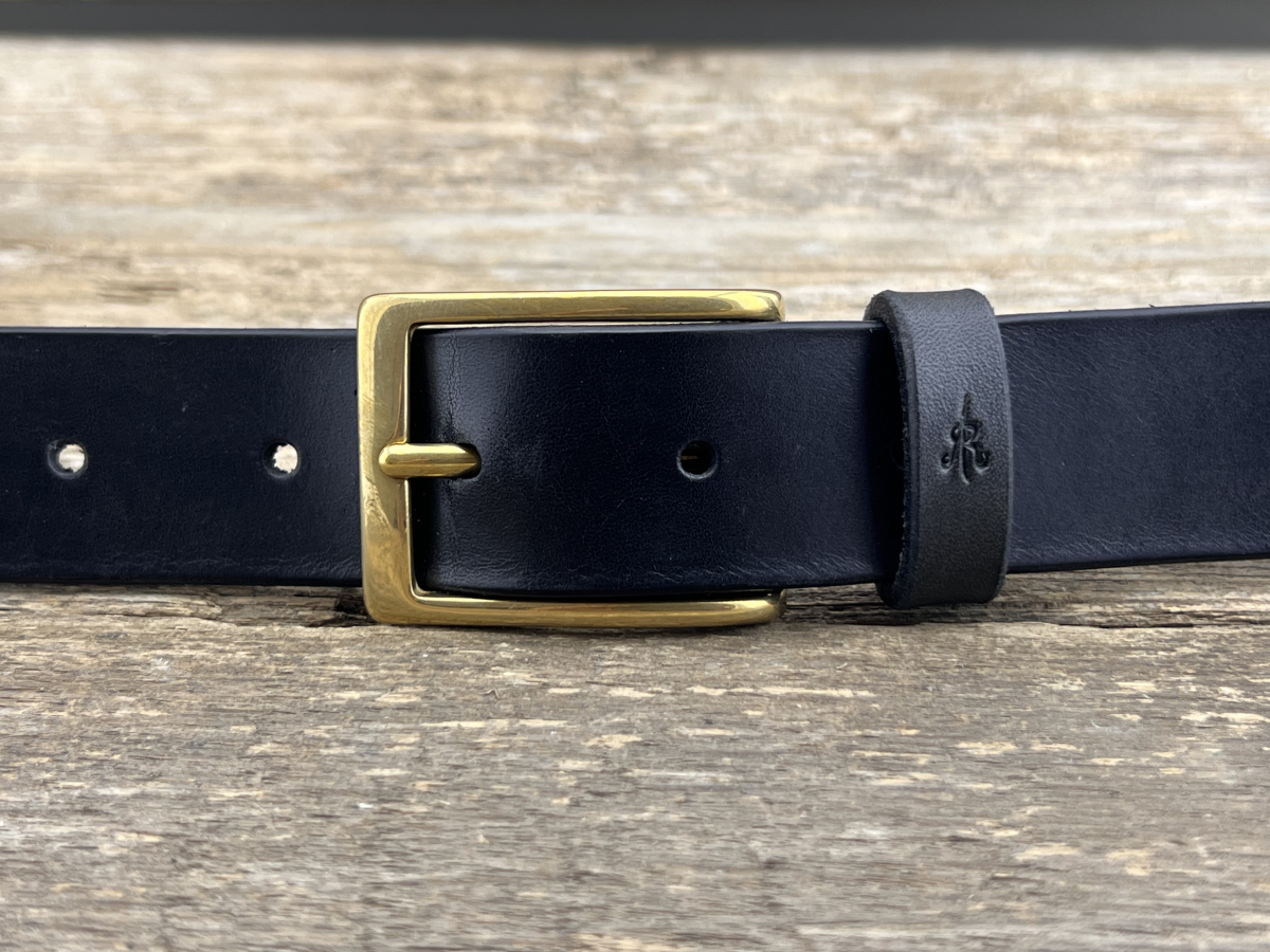 Gürtel mit Halbschließe 30 mm (Schwarz)