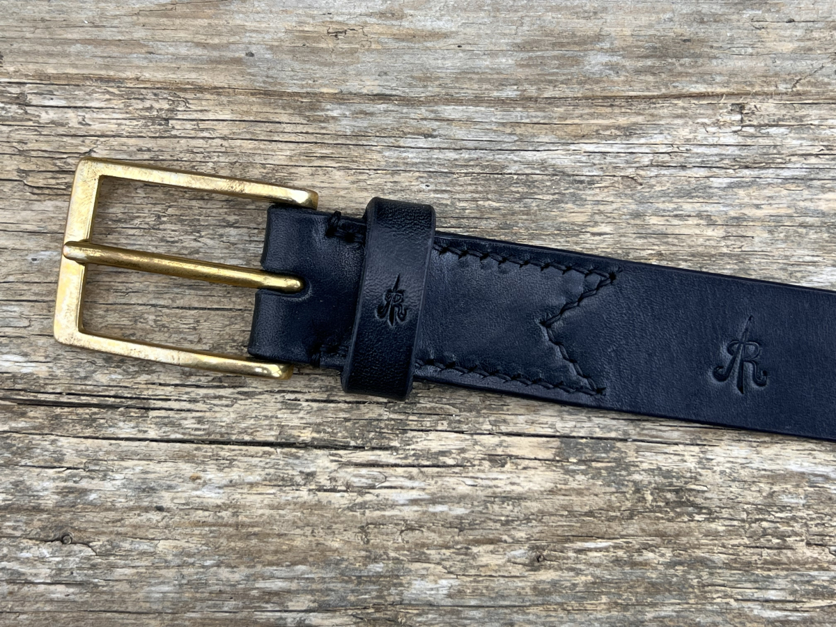 Gürtel mit Halbschließe 30 mm (Schwarz)