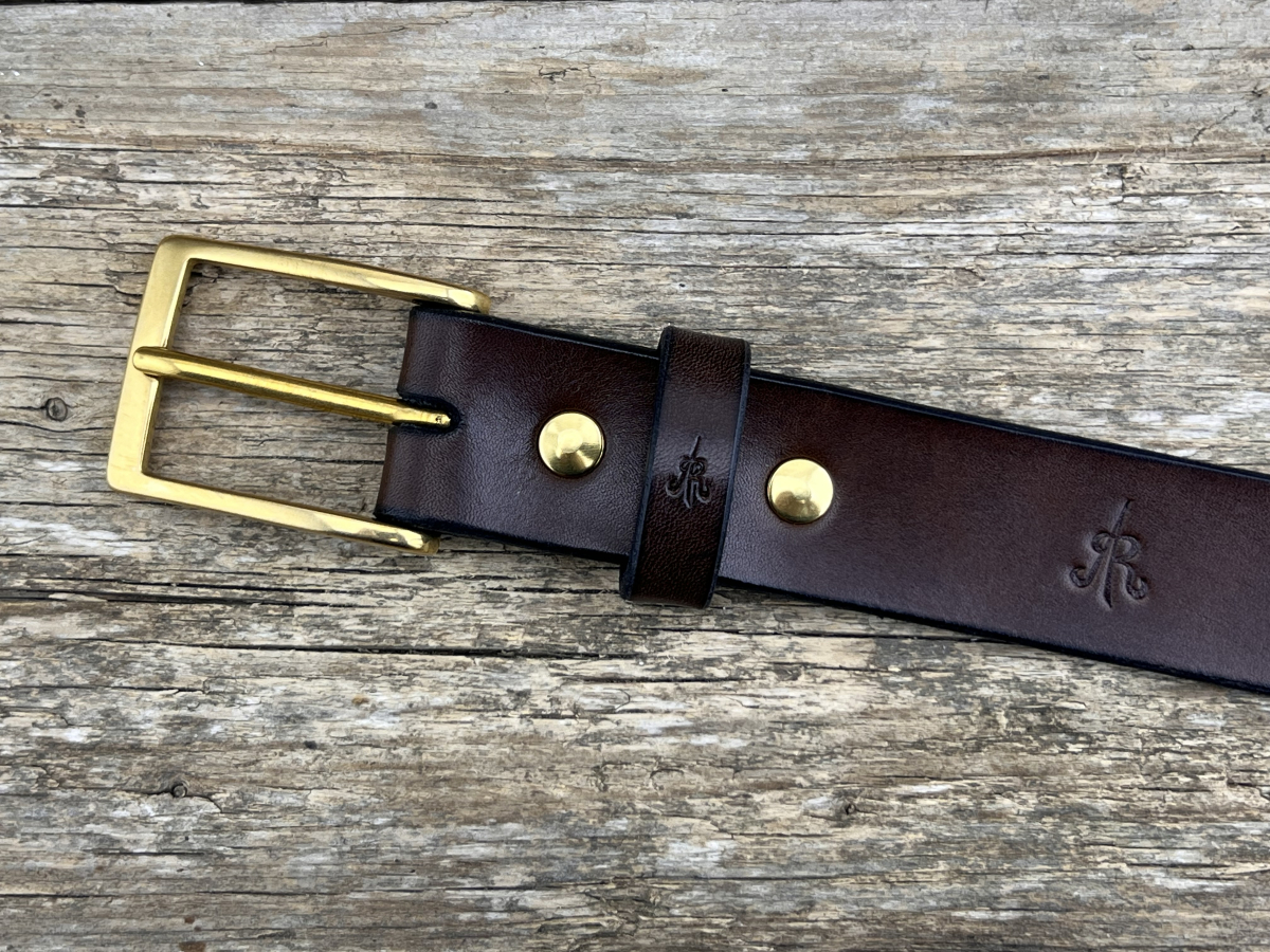 Gürtel mit Halbschließe 30 mm (Braun)