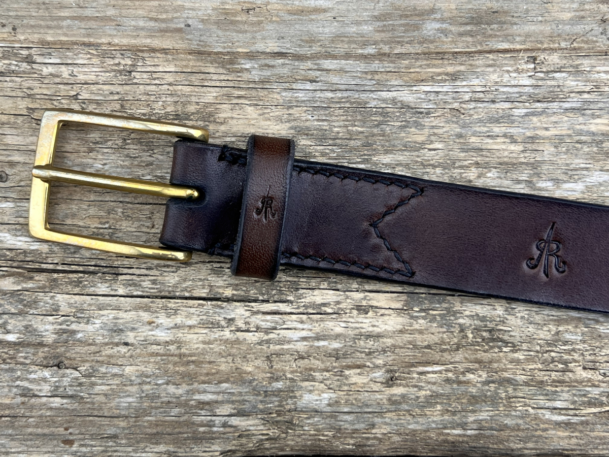 Gürtel mit Halbschließe 30 mm (Braun)