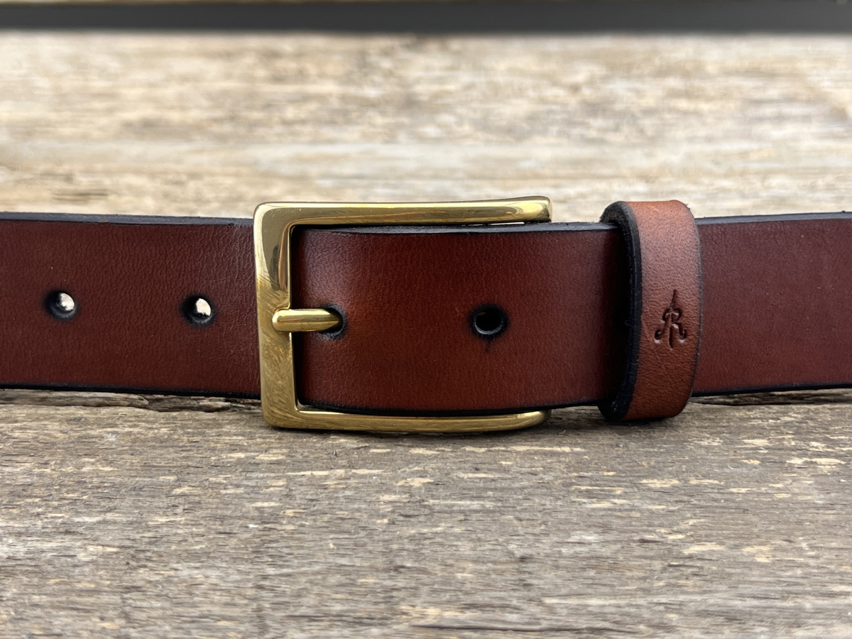 Gürtel mit Halbschließe 30 mm (Cognac)