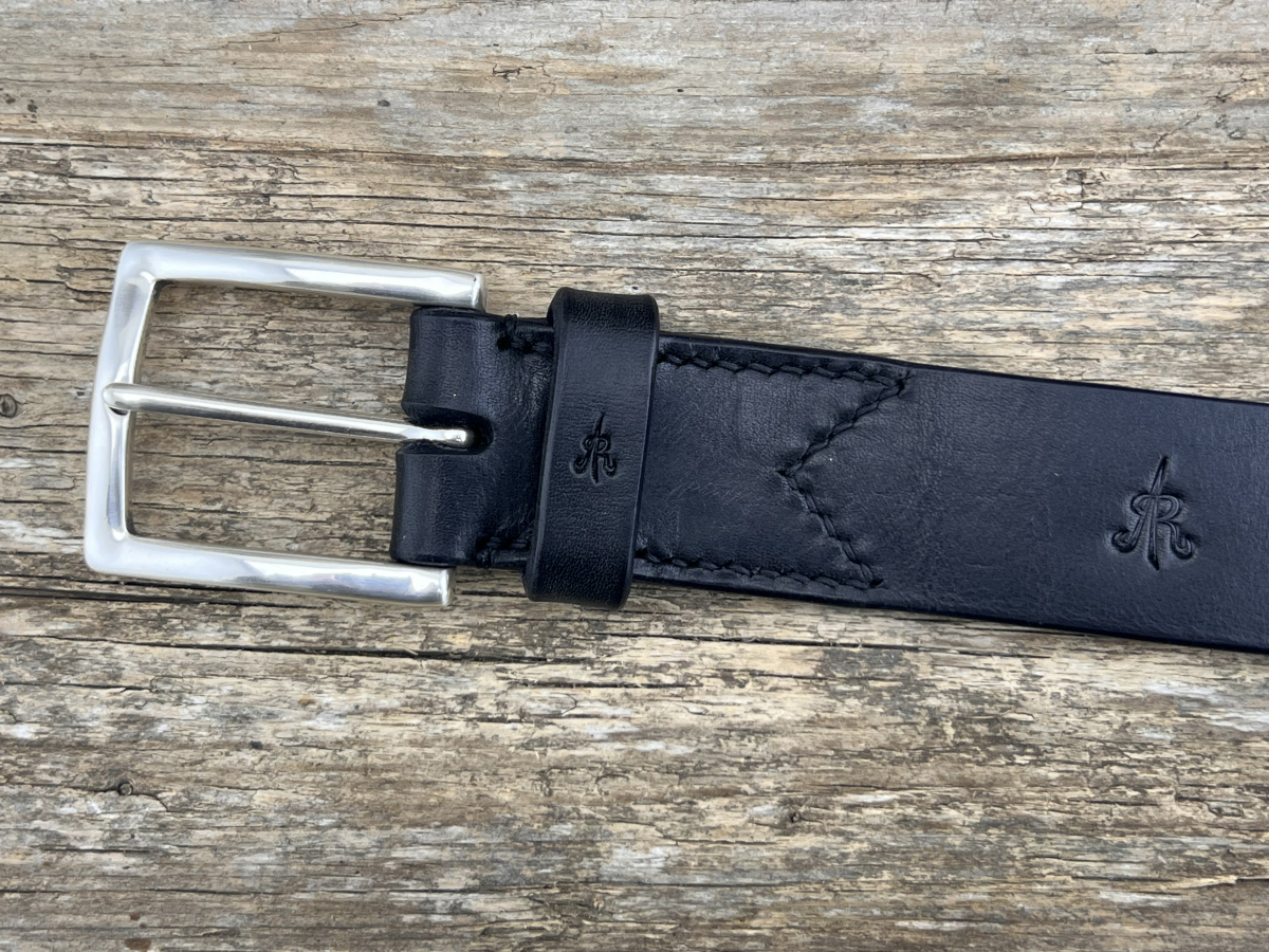 Gürtel mit Halbschließe 35 mm (Schwarz)