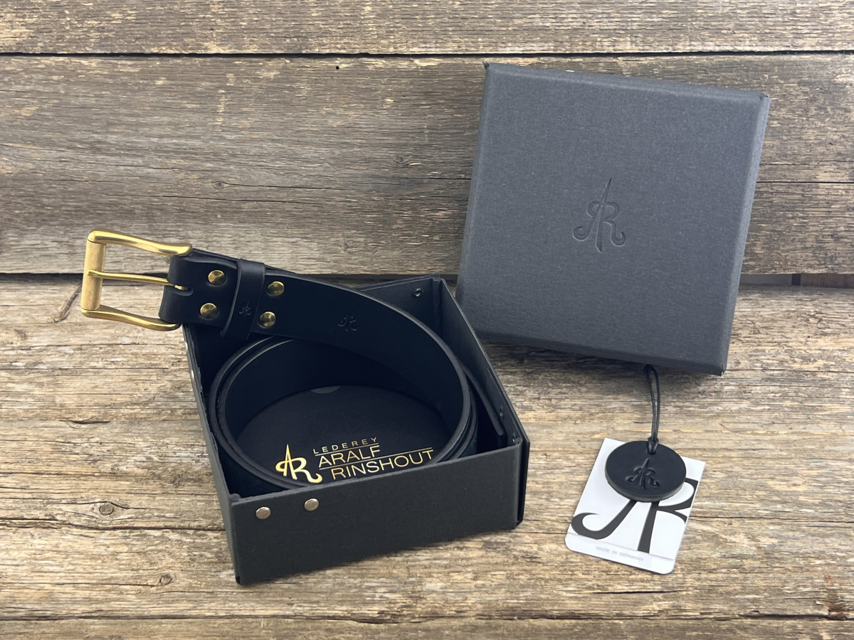 Gürtel mit Rollschließe (Schwarz)