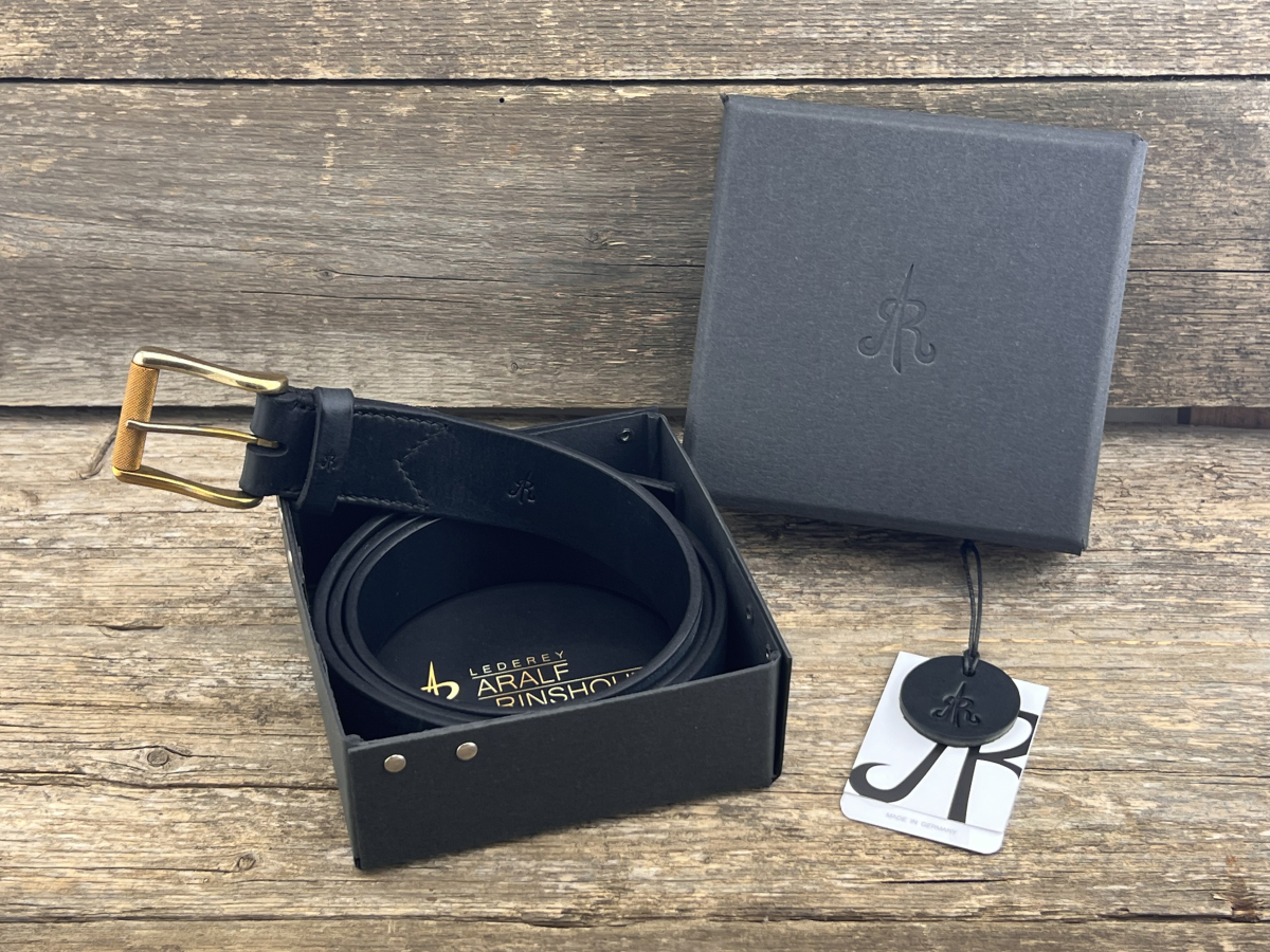 Gürtel mit Rollschließe (Schwarz)