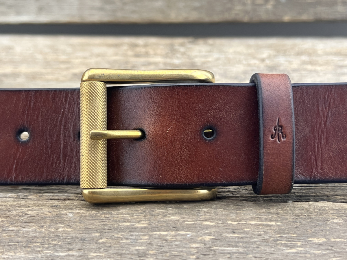 Gürtel mit Rollschließe (Cognac)