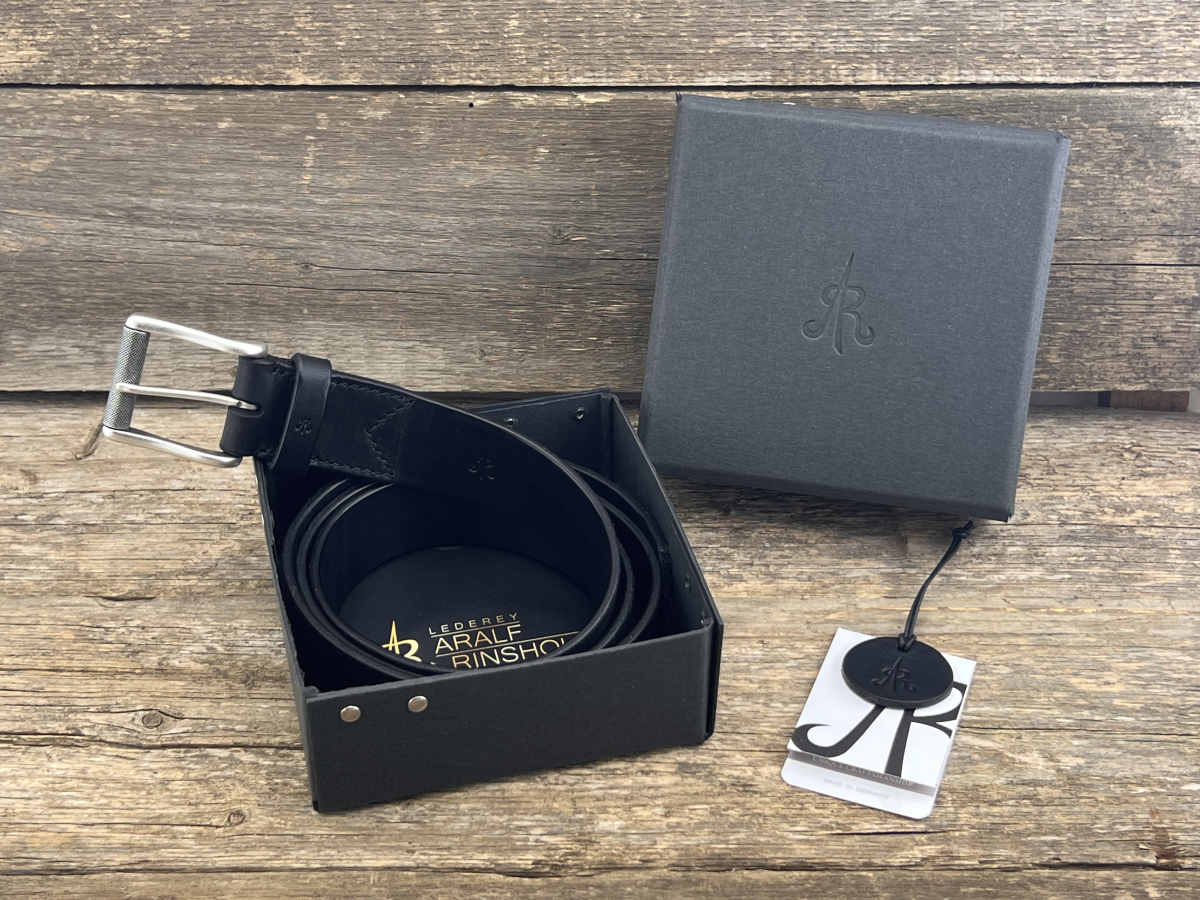 Gürtel mit Rollschließe (Schwarz)