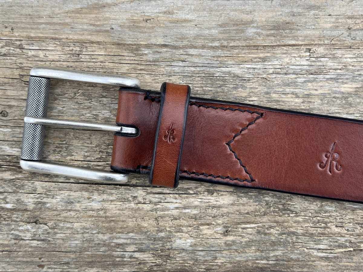 Gürtel mit Rollschließe (Cognac)