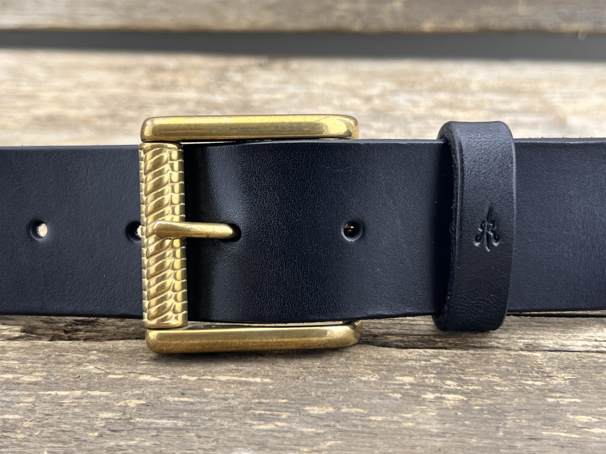 Gürtel mit Rollschließe 40 mm (Schwarz)