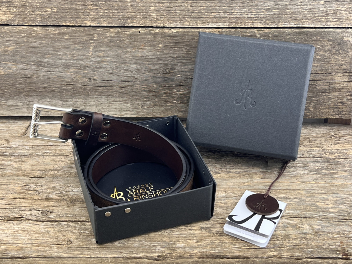 Gürtel mit Rollschließe 40 mm (Braun)