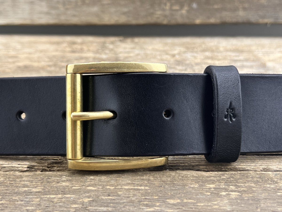 Gürtel mit Rollschließe 40 mm (Schwarz)