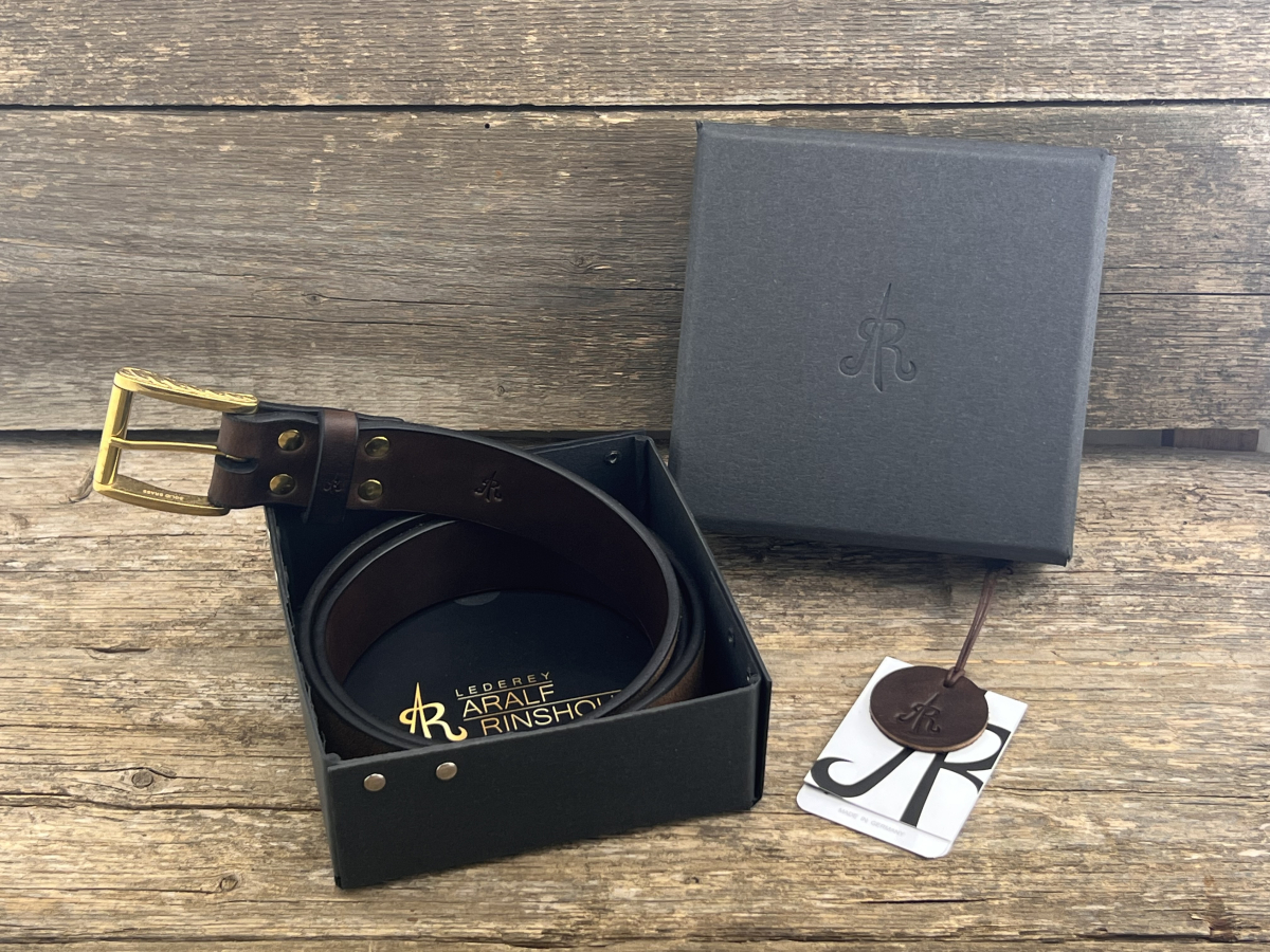 Gürtel mit Rollschließe 40 mm (Braun)