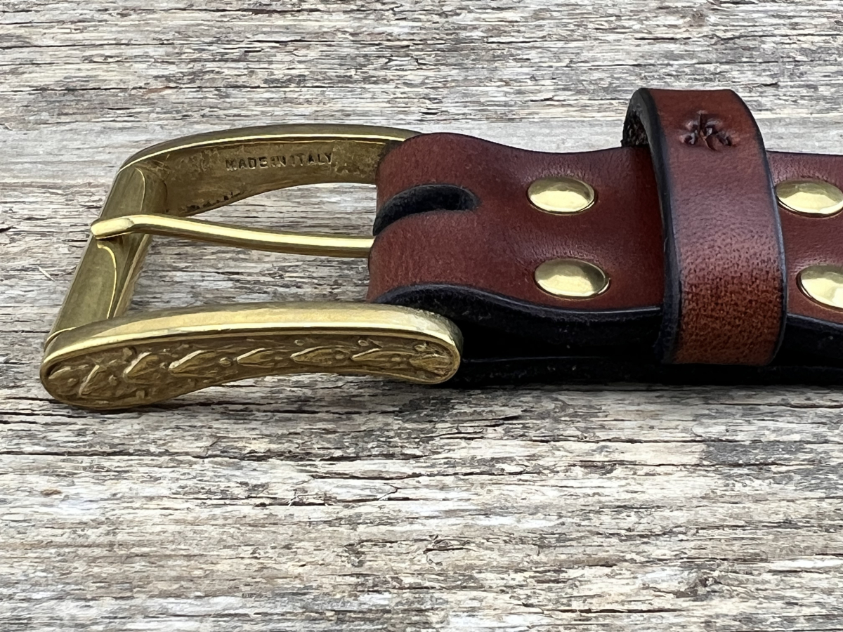 Gürtel mit Rollschließe 40 mm (Cognac)