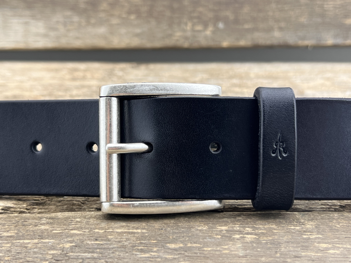 Gürtel mit Rollschließe 40 mm (Schwarz)