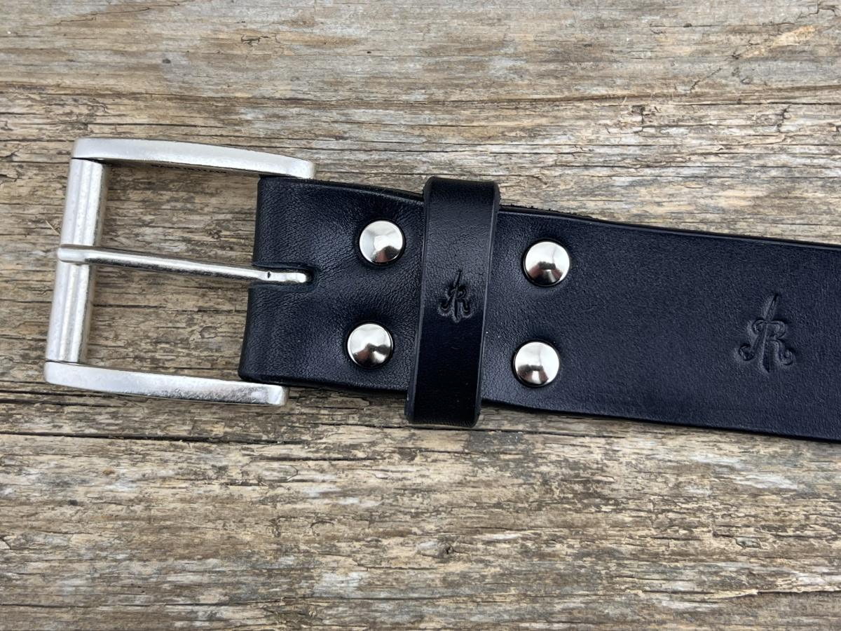 Gürtel mit Rollschließe 40 mm (Schwarz)