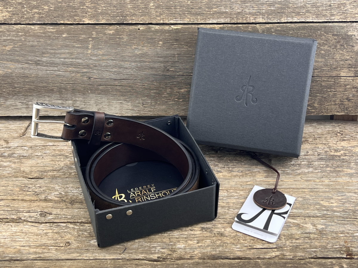 Gürtel mit Rollschließe 40 mm (Braun)