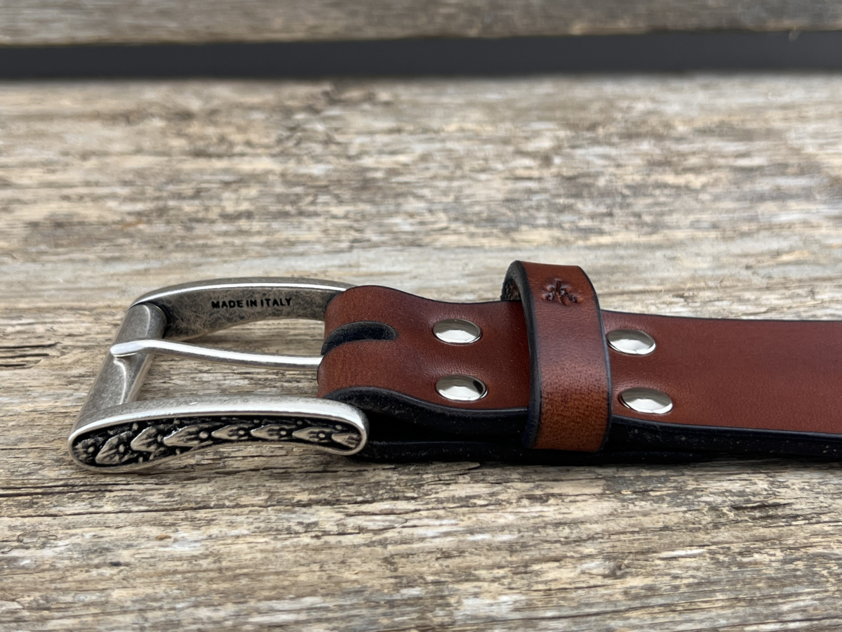 Gürtel mit Rollschließe 40 mm (Cognac)